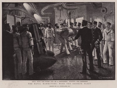 The Naval Manoeuvres, with the Reserve Fleet by Charles J. Staniland